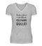 Urlaub – V-Neck Damenshirt - black